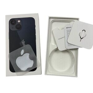 Apple iPhone 13 Mini Midnight  Box Sticker SIM Ejector Tool EMPTY **BOX Only**